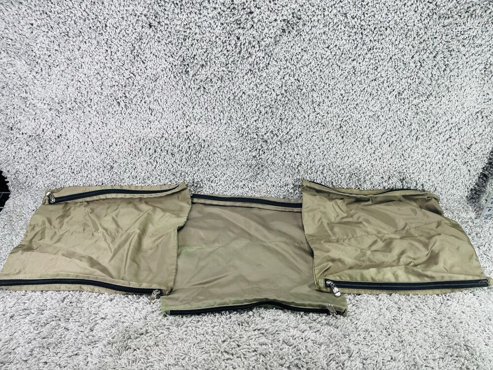 Zippered Bag Pouches Organizer 3 Pack Bundle Set Green Luggage Organizer 14"